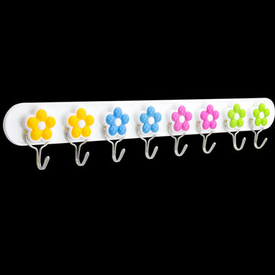

Merlot 8 even row of sticky hooks no trace hook strong hook stickers nail kitchen bathroom bathroom hook rain dragon