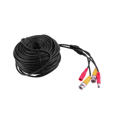 

Black 30m BNC CCTV Video Power Cable CCD Security Camera Cable DVR Wire Cord Black