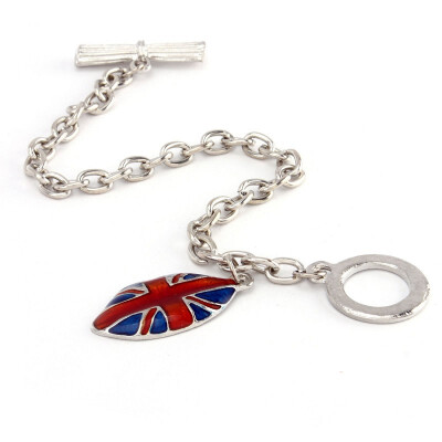 

Fashion UK Individuality Flag Lip Silver Edge Bracelet Alloy Jewelry Hot New