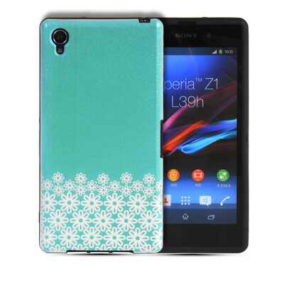 

MOONCASE Watercolor Art Soft Flexible Silicone Gel TPU Skin Shell Back Case Cover for Sony Xperia Z1 L39h