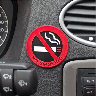 

1pc Rubber NO SMOKING Sign Warning Logo Car Taxi Door Decal Badge Sticker