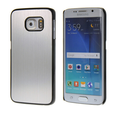 

MOONCASE Мода Матовый алюминий Металл чехол для Samsung Galaxy S6 Edge Серебряный