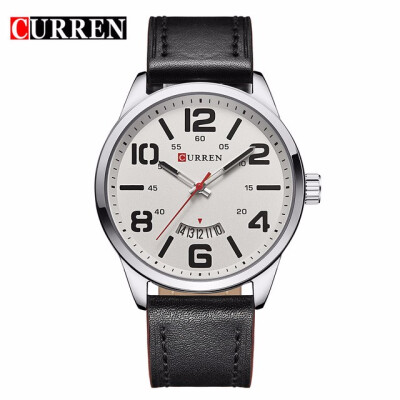 

Curren Watches Men Top Brand Luxury Cow Quartz-Watches Sport Mens Watches Waterproof Relogio Heren Hodinky 8236