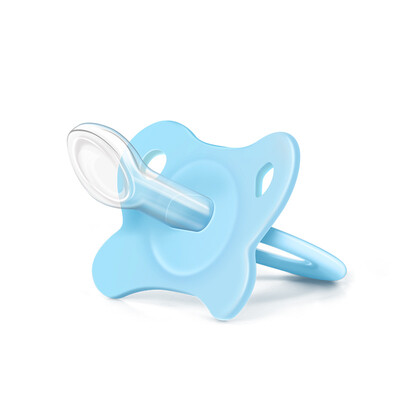 

MillyMally Newborn Pacifier Baby Baby Super Soft Silicone Sleeping Comfort 0-6-18 Months Blue Large
