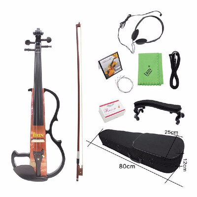 

Full Size 44 Electric Violin Fiddle Maple Wood Stringed Instrument Ebony
