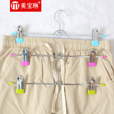

Maybelline stainless steel windproof solid trousers skirt trousers clip 3 Pack