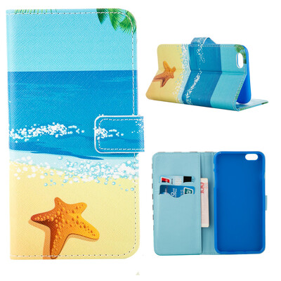 

MOONCASE Case for iPhone 6 Plus (5.5") Flip Leather Wallet Card Slot Foldable Stand Feature Case Cover [Pattern series] /a18