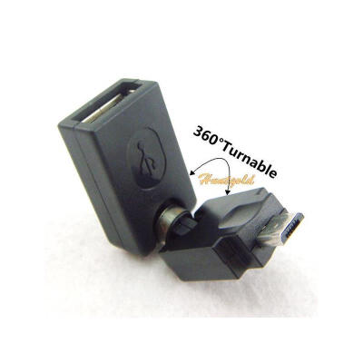 

Новый микро-USB мужчина к USB 2.0 Женский Plug адаптер конвертер 360 градусов Поворотный Разъем для HTC Kindle телефону