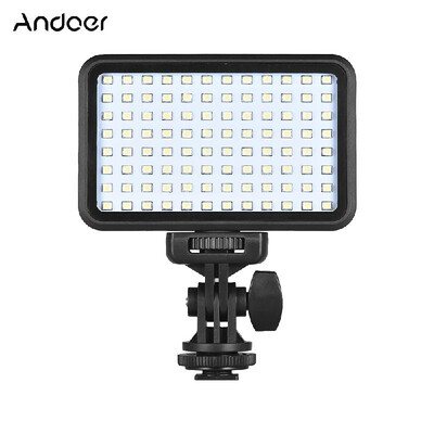 

Romacci Andoer PAD96 LED Video Light 6000K Dimmable Fill Light Continuous Light Panel 75W CRI90 with Camera Mount And CT Filter