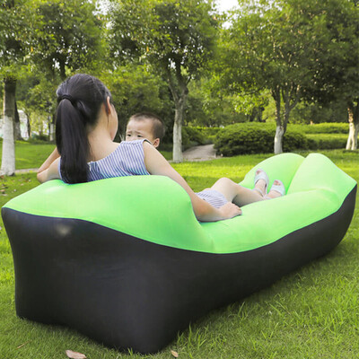 

Summer Lazy Bag Sleeping Bag Inflatable Camping Air Sofa Bed Banana Lounge Bag Air Bed Lounger