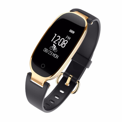 

Smart Wristbands Fitness Bracelet Alarm Clock Heart Rate Monitor Fitness Bracelet Band Gift to Lady for IOS Android Phone