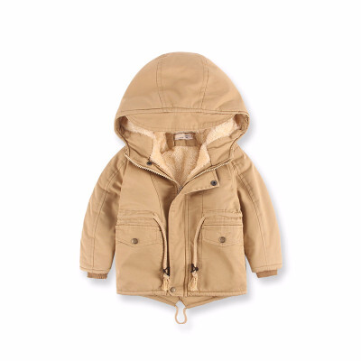 

European&American style boy cashmere coat Childrens thickened jacket