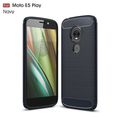 

Goowiiz Phone Case For Motorola Moto E5E5 PlusE5 PlayG6 Play Fashion Slim Carbon Fiber TPU Soft Silicone