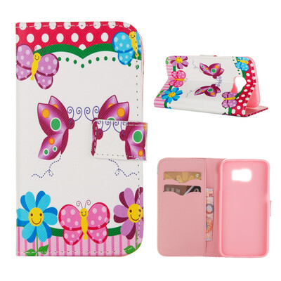 

MOONCASE Case for Samsung Galaxy S6 Flip PU Leather Fold Wallet Card Slot Kickstand Back Case Cover [Pattern series] /a14