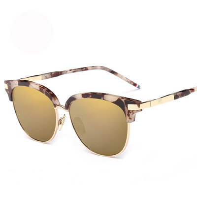 

FEIDU Vintage Semi-Rimless Sunglasses Women Men Brand Designer Fashion Cat Eye Sun Glasses Multicolour Oculos De Sol Feminino