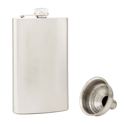

mymei New Item1pcs Portable Men 10oz jug portable flagon stainless steel hip flask 80148 Free shipping