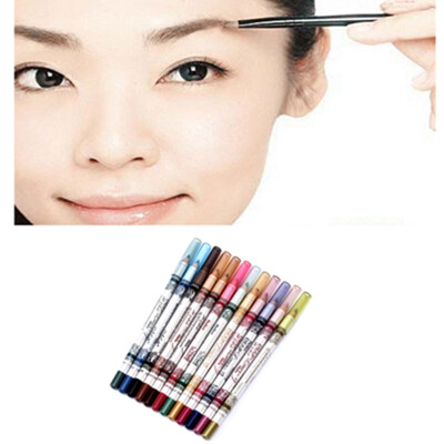 

12 PCS Assorted Color Cosmetic Makeup Set Lip Eyebrow Eye Shadow Eyeliner Pencil