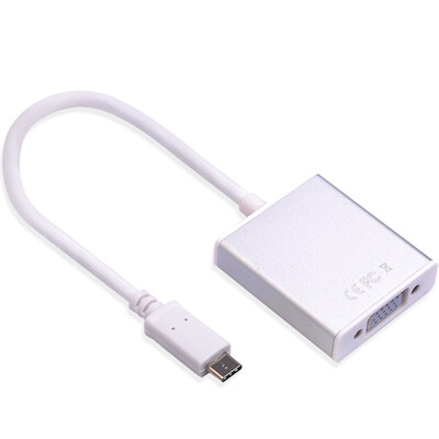 

弗吉凯柏(cabos)F073苹果笔记本macbook type-c转VGA视频连接线 usb3.1转vga转换器 MacBook转VGA视频转换器