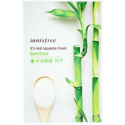 

Свежая увлажняющая маска Innisfree - Бамбук 20 мл (увлажняющий уход за кожей)