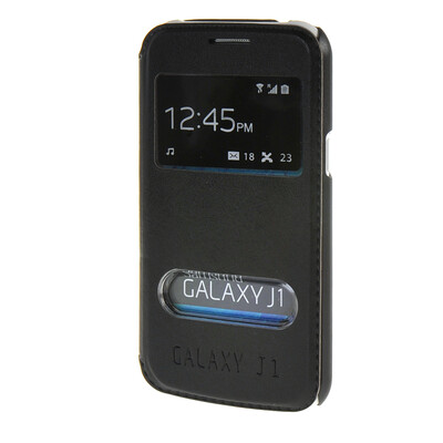 

MOONCASE Samsung Galaxy J1 чехол для View Leather Flip Pouch Bracket Back Cover Black