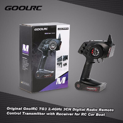 

2pcs GoolRC TG3 24GHz 3CH Transmitter with Receiver for RC Car Boat O7D8