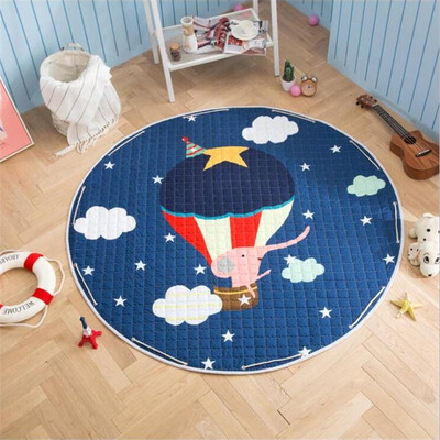 

Cartoon Animals Elephant Lion Bear Rabbit Baby Developing Crawling Play Mats Blanket as Kids Toys Storage Bag Nordic Style Toys