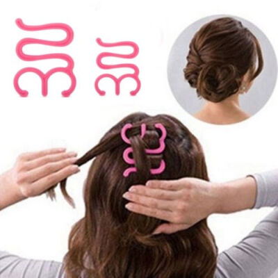 

Women Girl DIY fashion Wavy Twist Styling Hair Braider Styling Tools Small Red