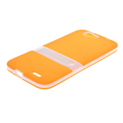 

MOONCASE Huawei G7 Дело Желе Цвет силиконовый гель ТПУ Тонкий с подставкой обложка чехол для Huawei Ascend G7 оранжевый