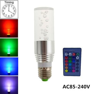 

Светодиодная лампа с контроллером rgb E27 AC85-240V 3W Crylic Lamp posts fish lamp aquarium (RGB 3W, AC85-240V E27)