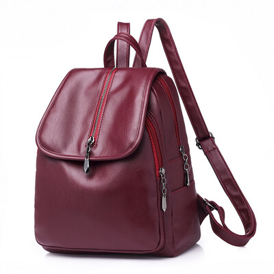 

Weis Soft Leather PU Backpack Female Backpack B-NVBM6900