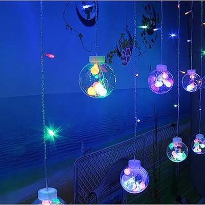 

25M 220V EU Plug Christmas LED Wish Ball Lighs Indoor Birthday Surprise Wedding Decoration light For Party Holiday Lighting
