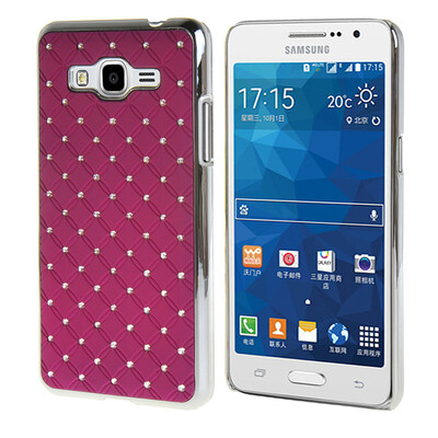 

MOONCASE Жесткий Хром горный хрусталь Bling Звезда обложка чехол для Samsung Galaxy Grand Prime G5308 фиолетовый