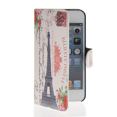 

MOONCASE Scenic Design Leather Side Flip Wallet Card Slot Pouch Stand Shell Back Case Cover for Apple iPhone 5 5S