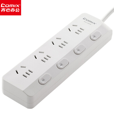 

Coix Comix 4-digit sub-control full length 3 m new national standard socket patch panel strip row plug patch panel tow board PC-4030D