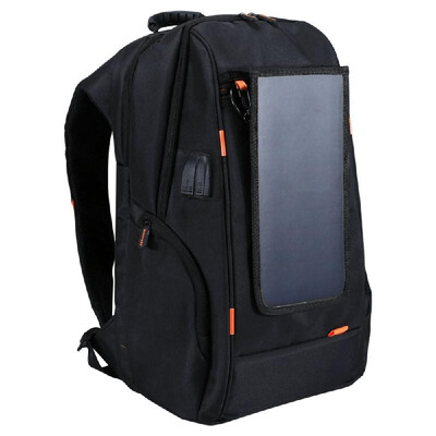 

New Outdoor Charging Backpack with USB Port Waterproof Breathable Travel Bag Wear resisting Anti theft Backpack with Solar Panel