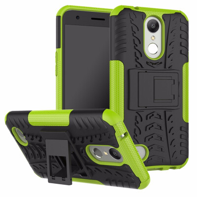 

Goowiiz Phone Case For LG K10 2017LV5K20VK20 Plus Armor Tire Texture Rugged Protection PCTPU Full Protection