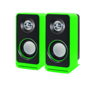 

Stylish Small Laptop Speaker Wired Stereo Audio USB 20 Small Pair Box Laptop MP3 MP4 Cannon Speaker Companion