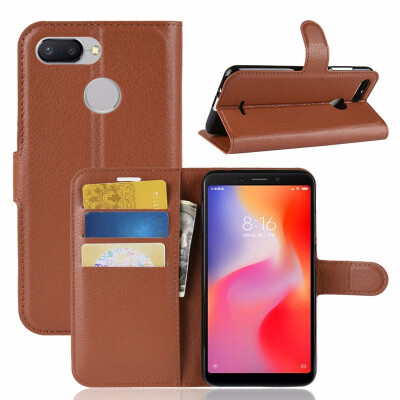 

for Xiaomi Redmi 6 WIERSS Wallet Phone Case for Xiaomi Redmi 6 Pro 3GB 4GB 32GB 64GB Flip Leather Cover Case Etui Fundas