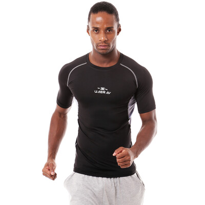 

Sport Style Men T-shirt Compression Skin Tight Shirt Short Sleeve Exercise Male Workout Bodybuilding Exercise T-shirt Man