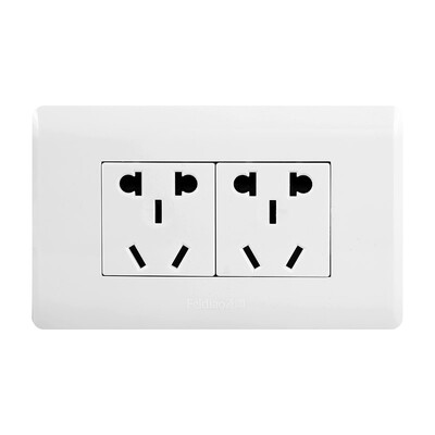 

Feifei FEIDIAO switch socket panel two small five holes 6 hole socket A3-118 series