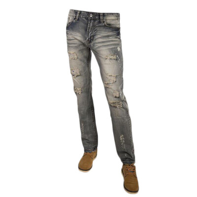

Zogaa Hot New European Men's Jeans Pants Fashion Holes
