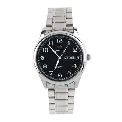 

WWOOR Luxury Men Women Lover Couple Stainless Steel Quartz Wrist Watches Man