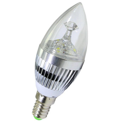 

Chandelier Candle Light 3LED 31W E14 Hot SALE High Power AC 85-265V WARM WHITE 250-270LM 2500-3500K