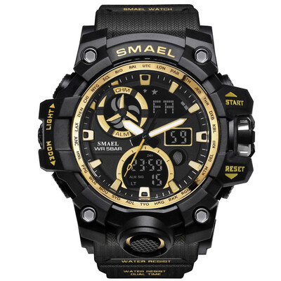 

SMAEL Smyr new watch outdoor sports military watch waterproof double display luminous multi-function mens electronic watch
