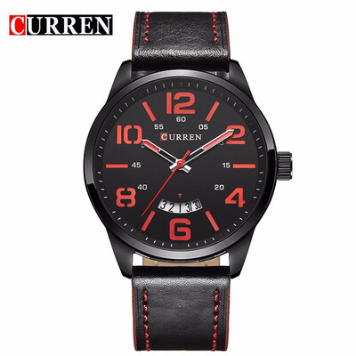 

Curren Watches Men Top Brand Luxury Cow Quartz-Watches Sport Mens Watches Waterproof Relogio Heren Hodinky 8236