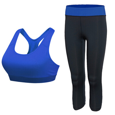 

Yoga Set Workout Sport Suit Gym Leggings Tights Bra Running Tracksuit For Girls