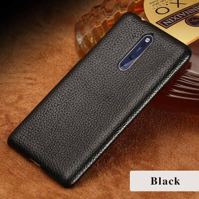 

Genuine Leather Phone Case For Nokia 6 8 Case Litchi Texture Back Cover