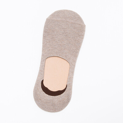 

Men&39s Cotton Pure Color Sicial Gel Anti Skid Soft Socks