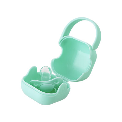 

Newinbe NEWYERBAY baby pacifier thumb green portable pacifier box green combination