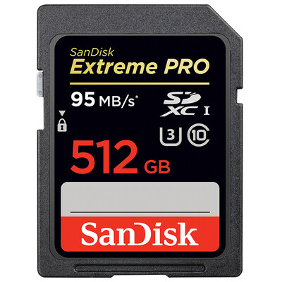 

SanDisk 512GB read speed 95MB s write speed 90MB s Memory Card V30 U3 Class10 SD Card
